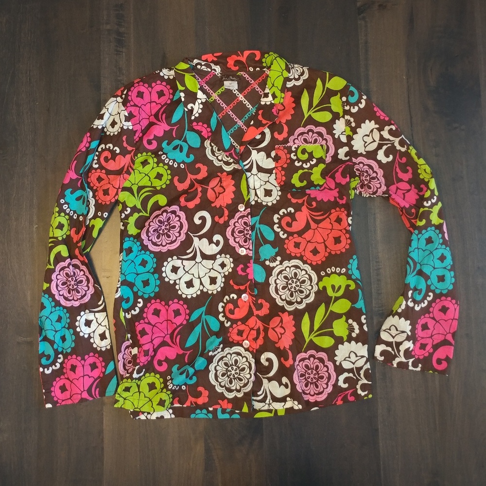 4/$15 Vera Bradley 💐 Button LS Shirt